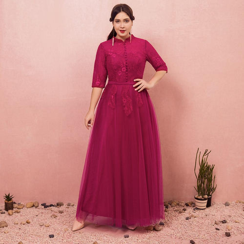 Evening Dresses 2019 Fashion A-line High Neck Natural Ankle-length Zipper T-shirt Party Gown